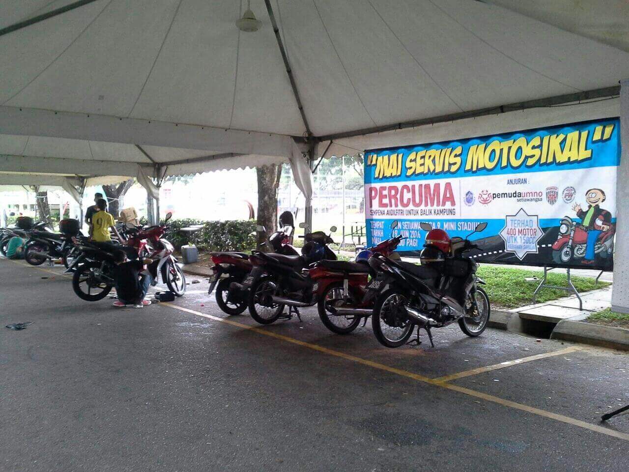 Penunggang Dapat Servis Motor Percuma Malaysiaaktif