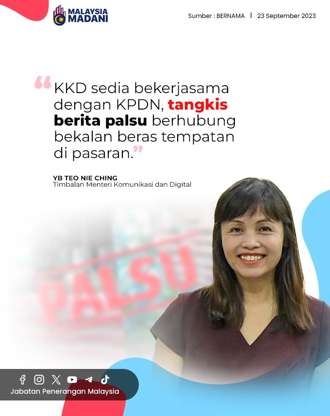 KKD Sedia Bekerjasama Dengan KPDN Tangkis Berita Palsu Berhubung