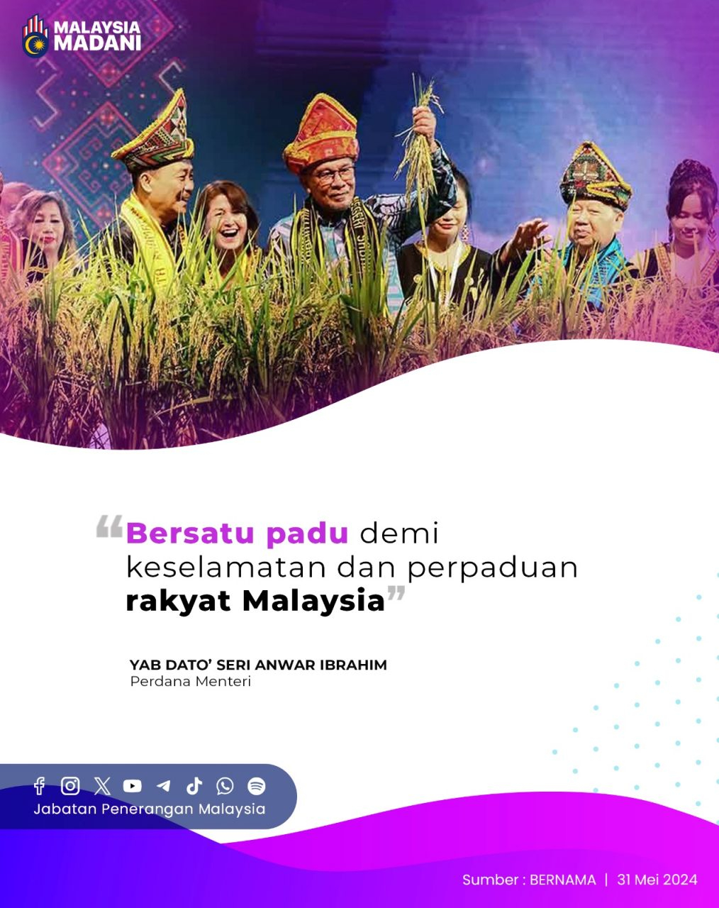 Bersatu Padu Demi Keselamatan Dan Perpaduan Rakyat Malaysia Malaysiaaktif