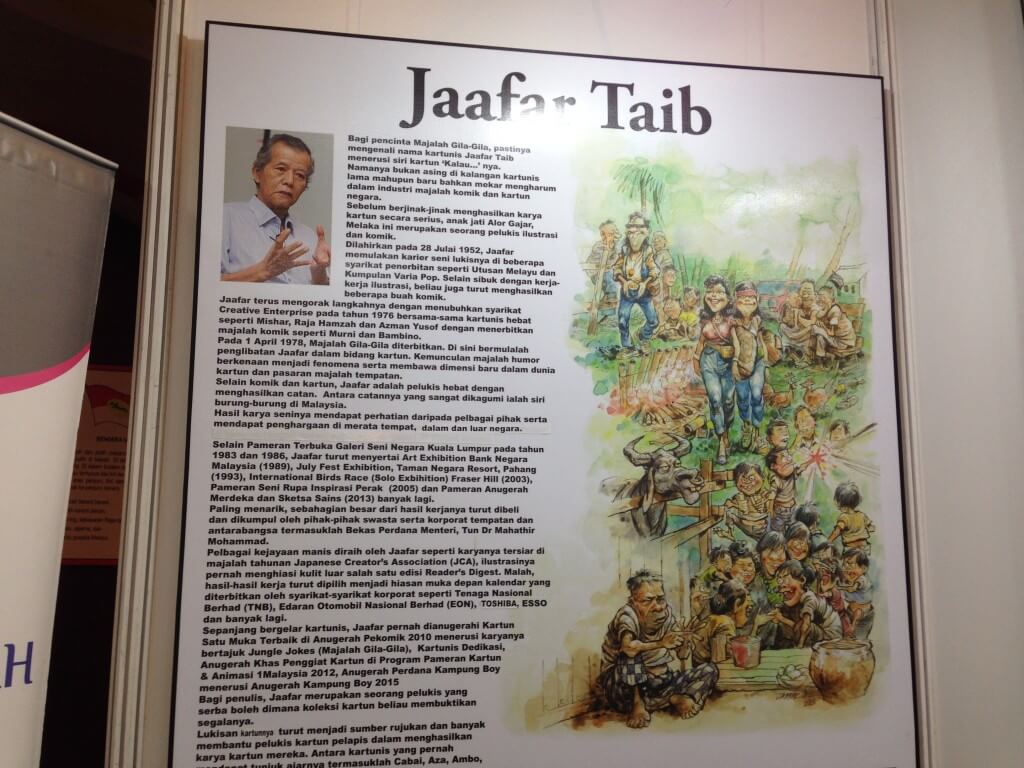 Antara koleksi pelopor Kartun di Malaysia, Jaafar Taib