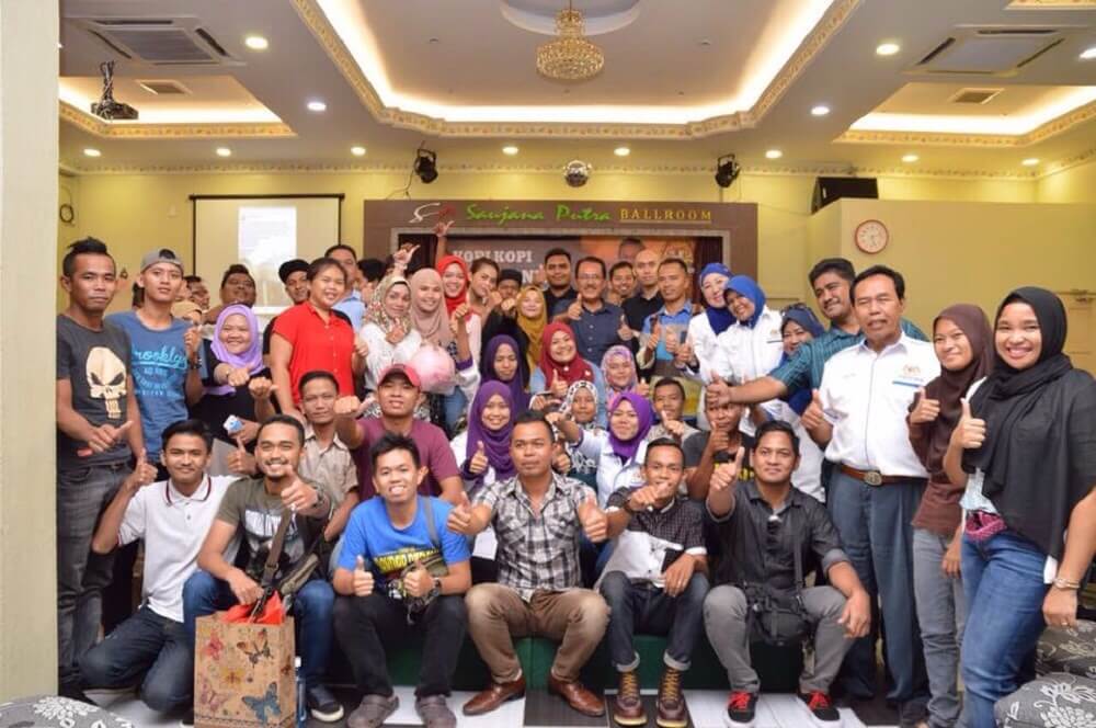 para peserta Kopi-Kopi Ikonik Muda daerah Lahad Datu 2017.