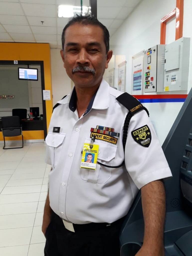 Pengawal keselamatan, Zubir bin Ramli