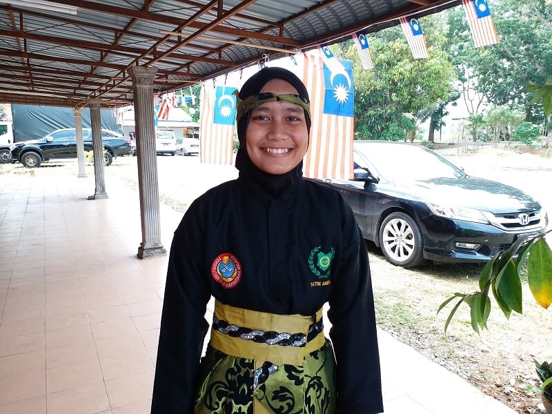 Ahli Persatuan Seni Gayung Panglima Ulung Malaysia, Afiqah Md Sadik, 16.