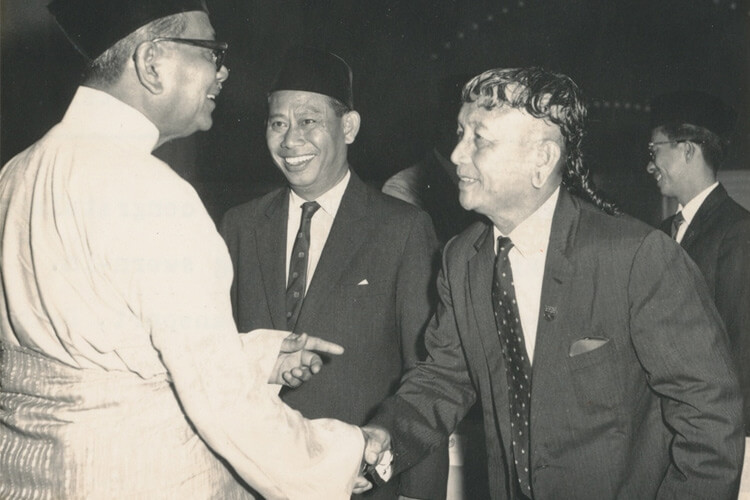 Antara koleksi simpanan Wong merakamkan gambar Almarhum Tunku.