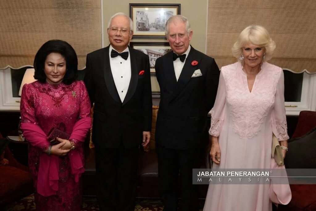Pasangan Diraja Britain, Prince Charles dan Duchess of Cornwall, Camilla bersama Perdana Menteri Malaysia, Datuk Seri Najib Tun Razak dan isterinya, Datin Seri Rosmah Mansor