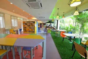 SJKT Bandar Sri Sendayan ini turut dilengkapi kemudahan perpustakaan dalam taman.