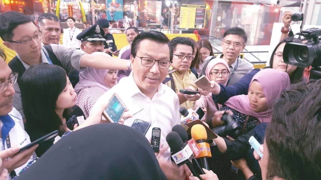 Datuk Seri Liow Tiong Lai ditemui sejurus selepas majlis tersebut 