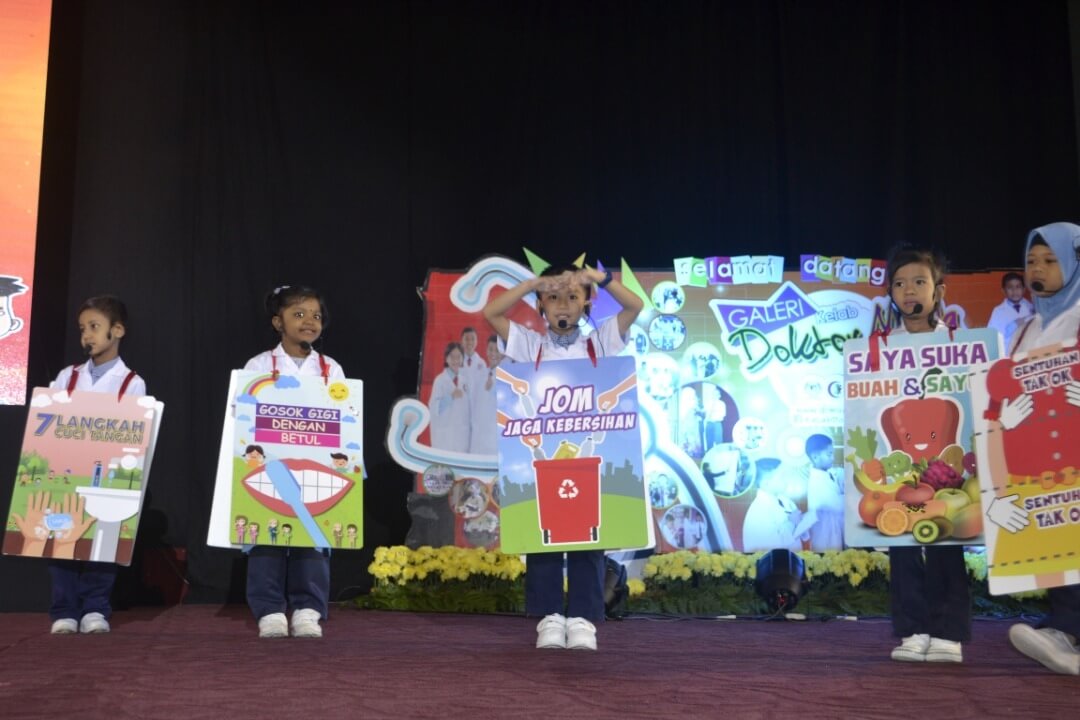 Antara persembahan kanak-kanak pra sekolah di Majlis Perasmian Konvensyen HePiLI hari ini.