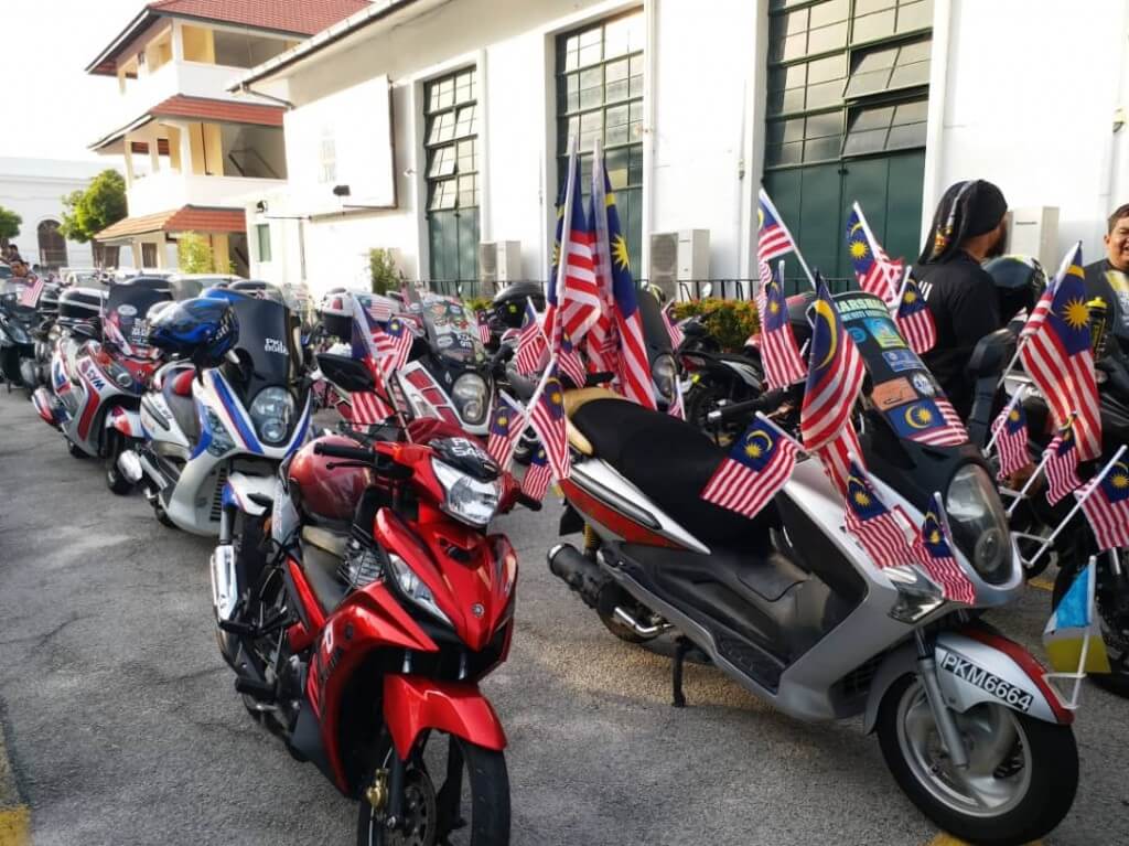 Sebagaian motorsikal Komuniti Sehati Sejiwa Pulau Pinang