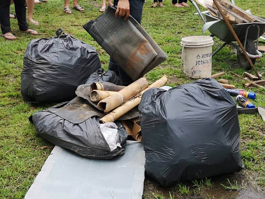 Sampah yang dikumpul dan dilupuskan menggunakan 'EMAS'