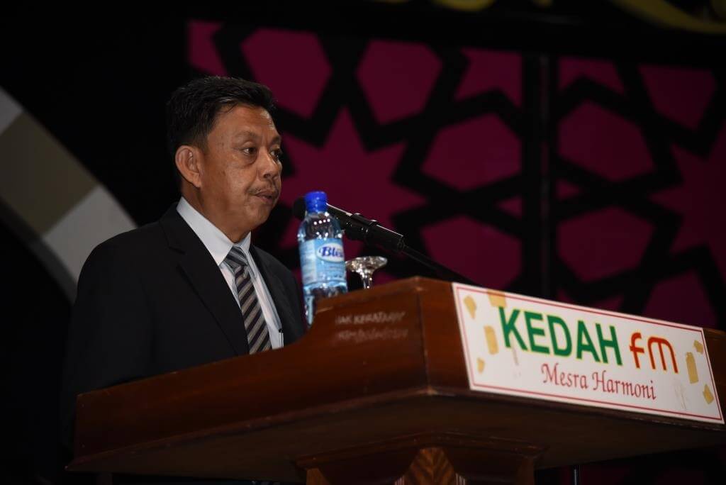 Pengarah Jabatan Penerangan Malaysia Negeri Kedah merangkap Pengerusi Jawatankuasa Penyelaras KKMM, Nasrudin H. Mahmud menyampaikan taklimat
