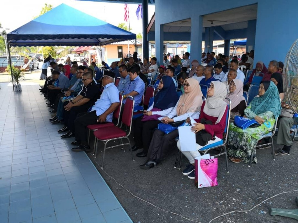 Tetamu yang hadir semasa Majlis Perasmian Hari Bertemu Pelanggan Jabatan Dan Agensi di bawah Kementerian Pertanian dan Industri Asas Tani Portfolio Pertanian Negeri Johor Siri Kedua tahun 2019.