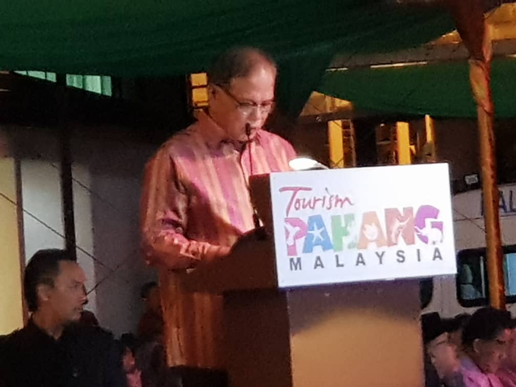 Menteri Besar Pahang berucap pada program dianjurkan oleh Tourism Malaysia.