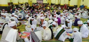 Sebahagian daripad 1000 peserta yang mengikuti progragram World #Quran Hour di Masjid Muhammadi Kota Bharu