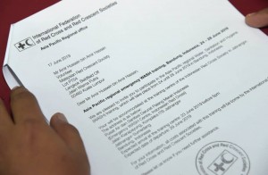 Surat jemputan yang diterima Amir untuk menyertai latihan daripada ICRC