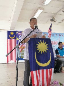 Timbalan Pengerusi KETENGAH, Datuk Seri Marzuki Wan Sembuk berucap merasmikan program
