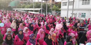 KL Pink Oktober Walk disertai hampir 2,000 orang.