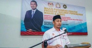 Md Ysahruddin Kusni ADUN Bukit Naning berucap ketika Majlis Sambutan Ulangtahun SPRM Ke-52.