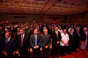 Sebahagian Anggota Perkhidmatan Awam Negeri Johor yang hadir mendengar Amanat Tahun 2020 yang disampaikan oleh Menteri Besar Johor.