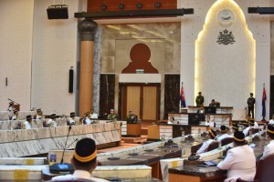 Suasana Penggal Ketiga Persidangan Dewan Undangan Negeri (DUN) Johor ke-14.