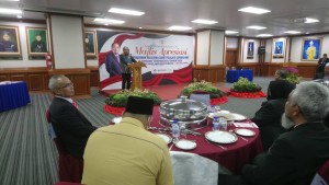 Menteri Besar Terengganu, Ahmad Samsuri Mokhtar ketika merasmikan majlis.
