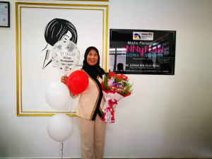 Mariani Mohamad, 30, pelajar empower ECER Hulu Terengganu dan pemilik AnnyHan Salon & Vendor.