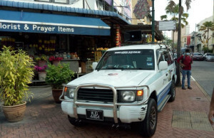 Hebahan awam dari Info On Wheels (IOW) dari Pejabat Penerangan DTL turut hadir untuk memaklumkan bahaya COVID-19 dan pencegahannya.