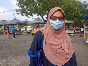 Nor Fajarwati Osman, 35, pengunjung PST, dari Kampung Besut, Kemaman.