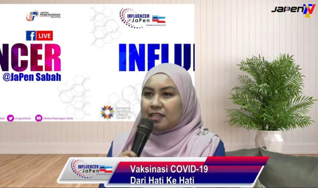 Asmidar ketika menceritakan pengalaman menerima suntikan dos pertama vaksin Pfizer-BioNTech.