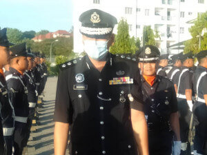 Pemeriksaan Kawalan Kehormat oleh Ketua Polis Daerah Langkawi.