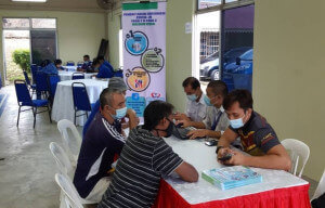 Pendaftaran Penerima Vaksin oleh Pejabat Kesihatan Daerah Kulai.
