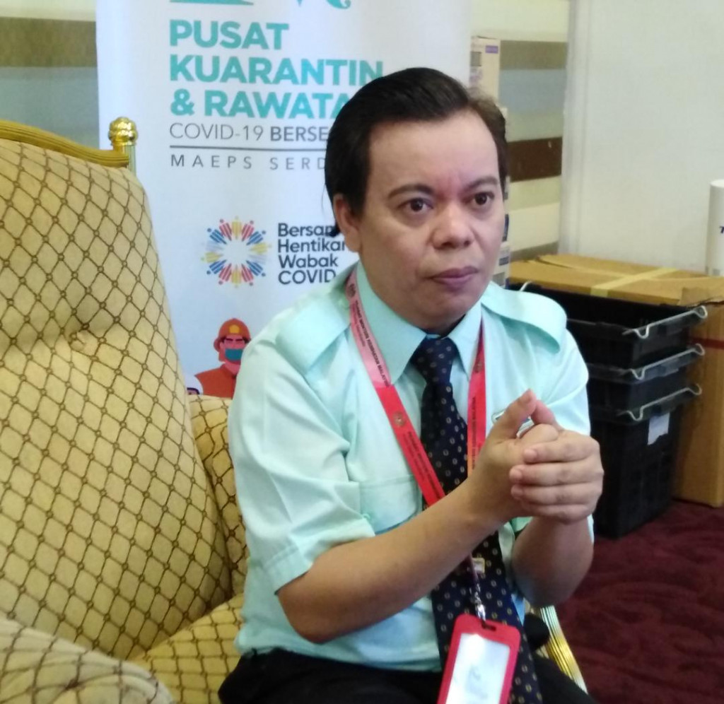Penyelia Penolong Pegawai Perubatan Dewan DG PKRC Bersepadu MAEPS 2.0, Engku Mohd Nazri Engku Mansor.