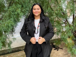 Trasyana Kanyan, penuntut tahun 1 USM pengajian Ijazah Sarjana Muda Sastera berasal dari Miri.