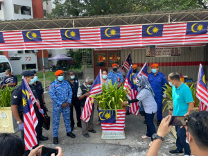 Perasmian Program oleh Pegawai Penerangan Daerah Barat Daya Mashita Othman.