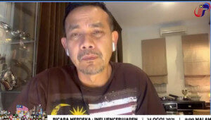 Datuk Rosyam Nor menjadi tetamu jemputan Bicara Merdeka : Influencer@Japen Edisi Perak malam tadi.