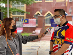 Pegawai Penerangan Daerah Bukit Bintang, Seputeh dan Putrajaya, Azri Zainal Abidin ditemu ramah pada Program Sepakat@Komuniti.