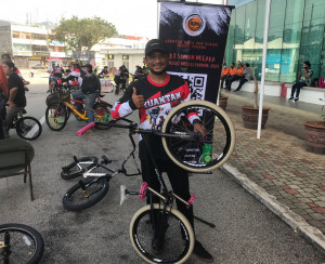 Pemenang Pingat Gangsa BMX Flatland Sukan Sea 2019 di Filipina, Shiekh Muhammad Taslim Razif. 