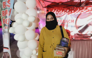 Nurul Nabilah Othman, peserta Pertandingan Calit - Calit Cantik sempena Sambutan Hari Aids Sedunia 2021 semalam.