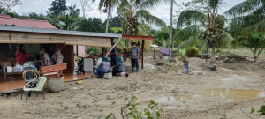 Salah satu rumah mangsa banjir yang terkesan.