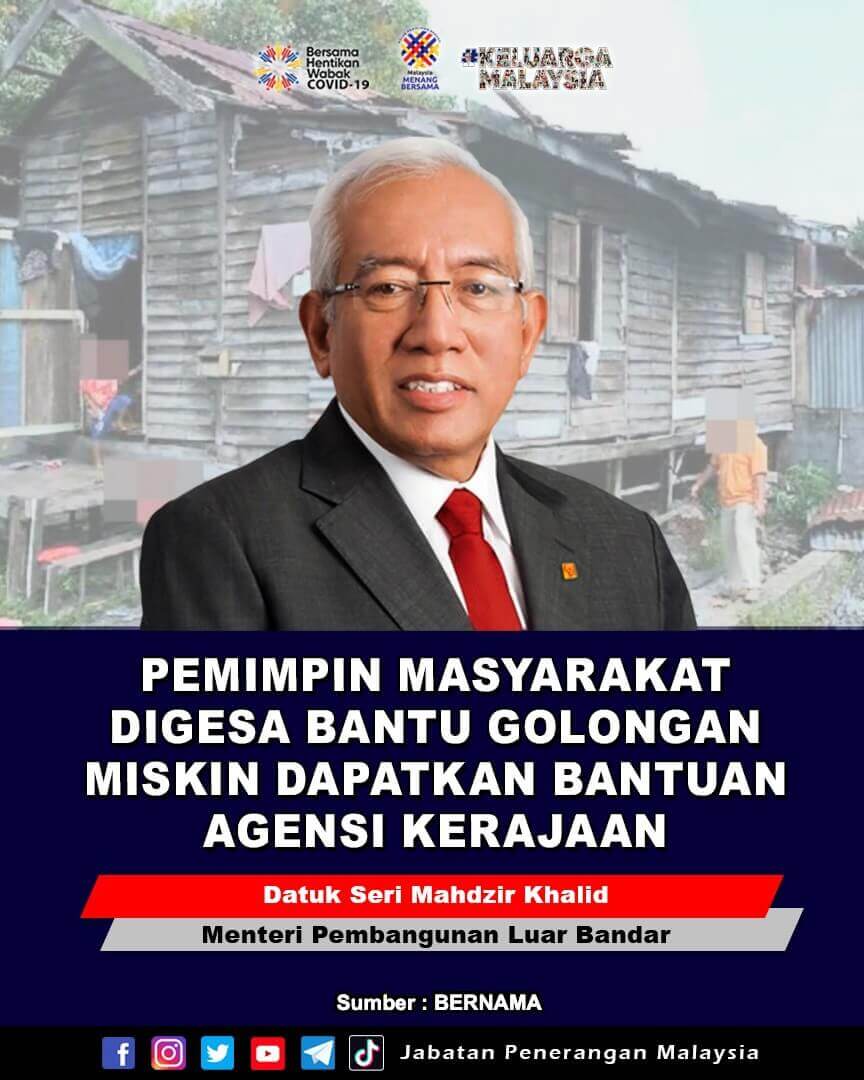 Pemimpin Masyarakat Digesa Bantu Golongan Miskin Dapatkan Bantuan ...