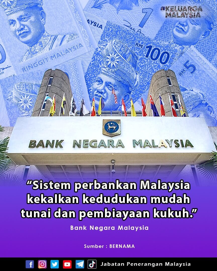 Sistem Perbankan Malaysia Kekalkan Kedudukan Mudah Tunai Dan Pembiayaan ...