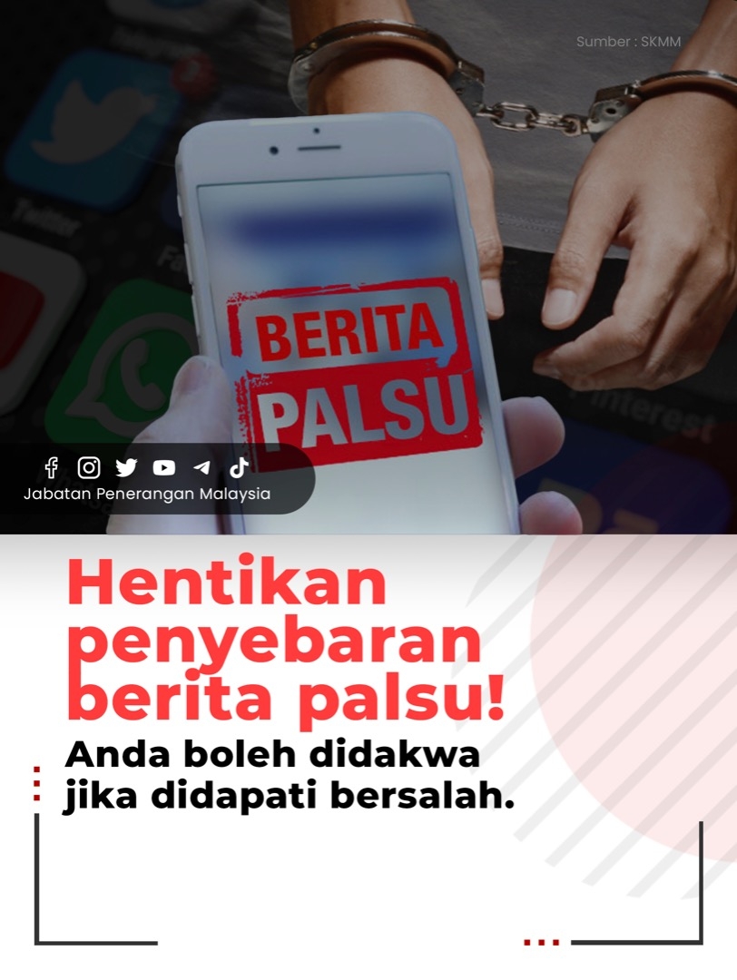 Hentikan Penyebaran Berita Palsu! – Malaysiaaktif