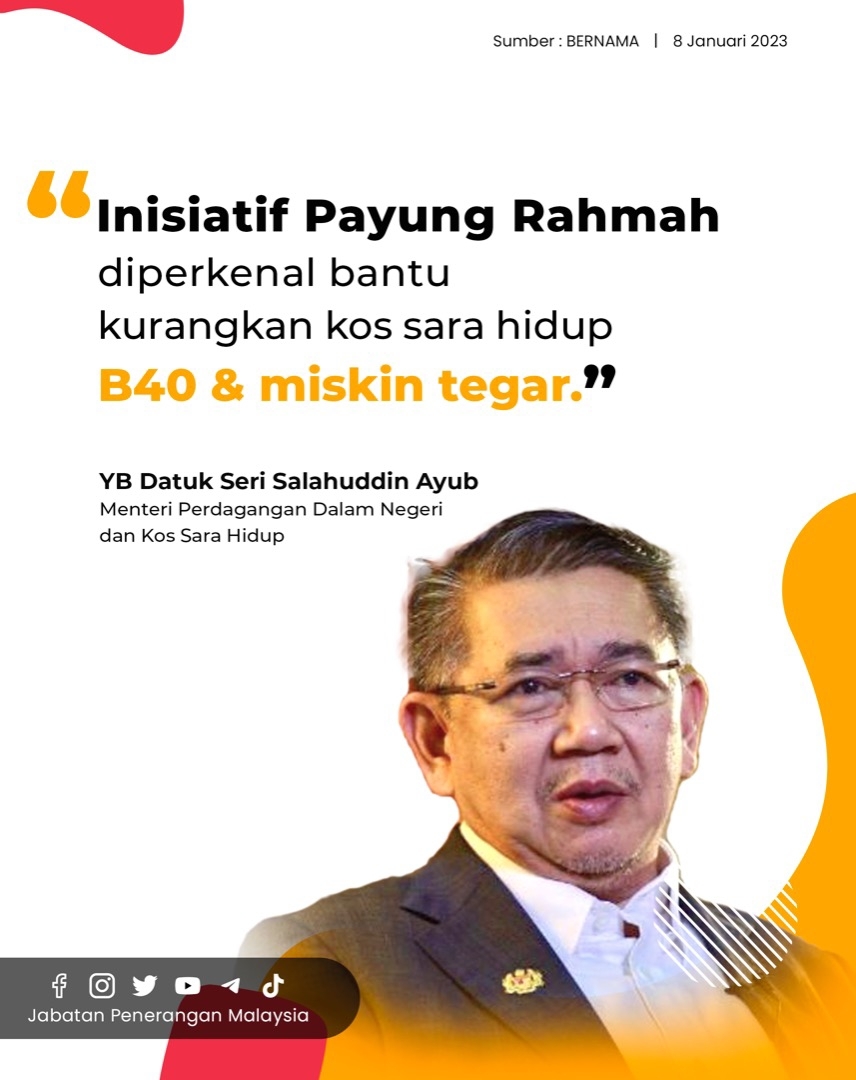 Inisiatif Payung Rahmah Diperkenal Bantu Kurangkan Kos Sara Hidup B40