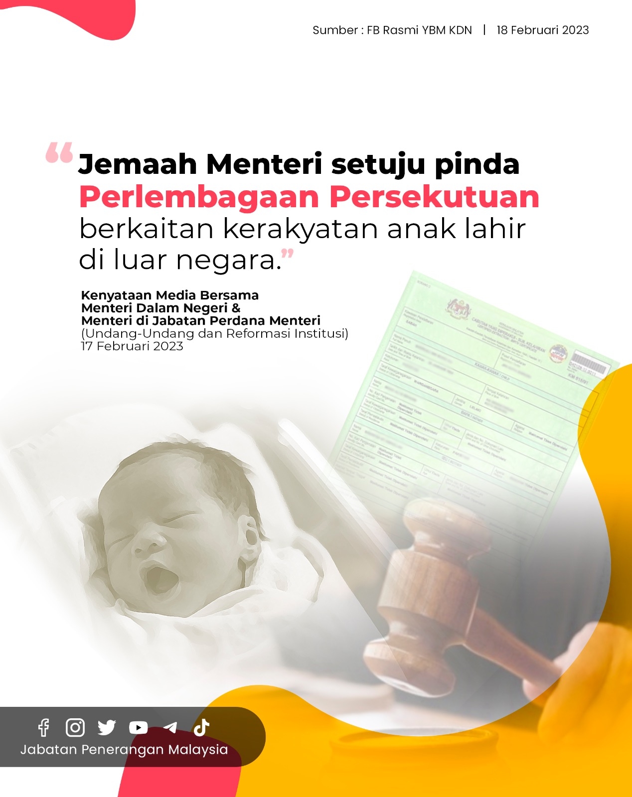 Jemaah Menteri Setuju Pinda Perlembagaan Persekutuan Berkaitan ...