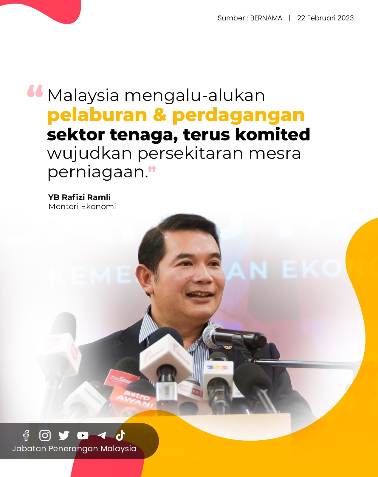 Malaysia Mengalu-Alukan Pelaburan & Perdagangan Sektor Tenaga, Terus ...