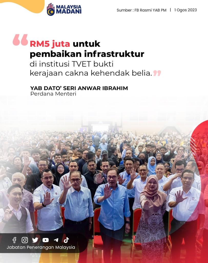 RM5 Juta Untuk Pembaikan Infrastruktur Di Institusi TVET Bukti Kerajaan ...