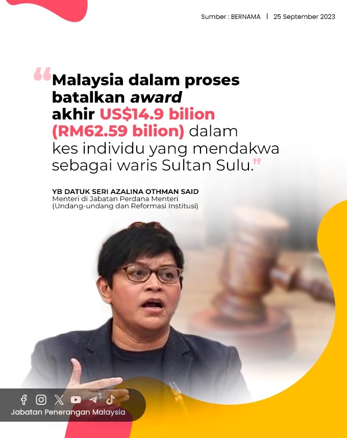 Malaysia Dalam Proses Batalkan Award Akhir US$14.9 Bilion (RM62.59 ...