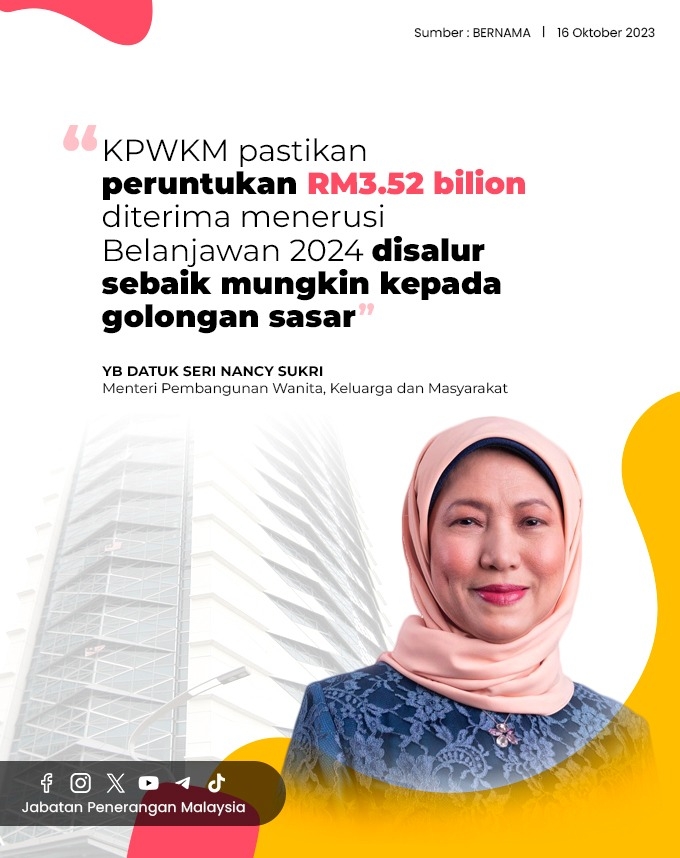 KPWKM Pastikan RM3.52 Bilion Diterima Menerusi Belanjawan 2024 Disalur ...