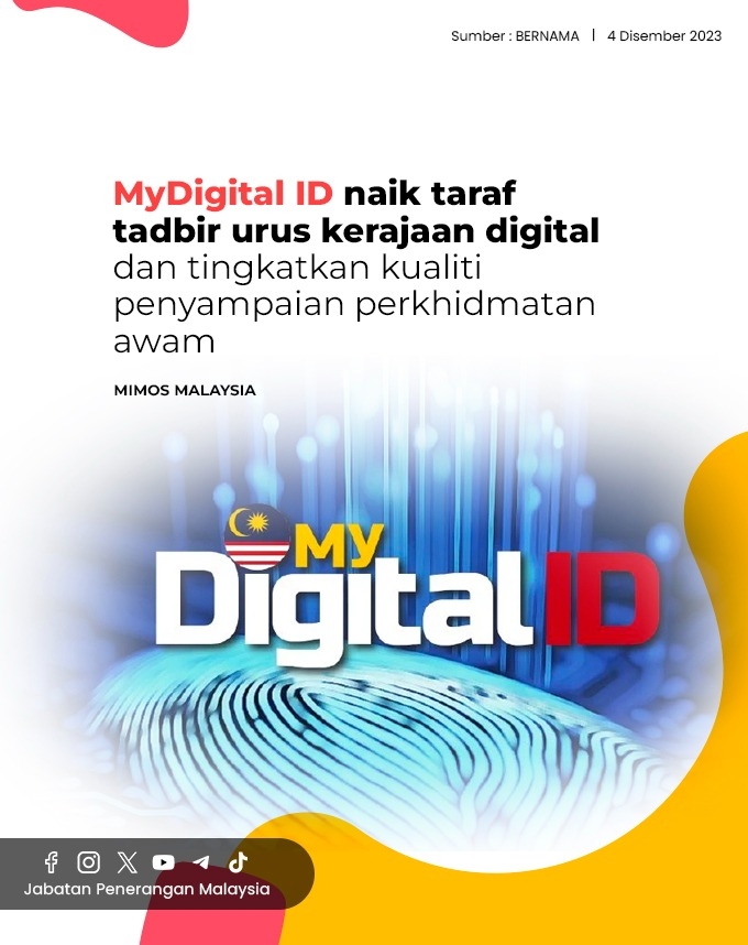 MyDigital ID Naik Taraf Tadbir Urus Kerajaan Digital Dan Tingkatkan ...