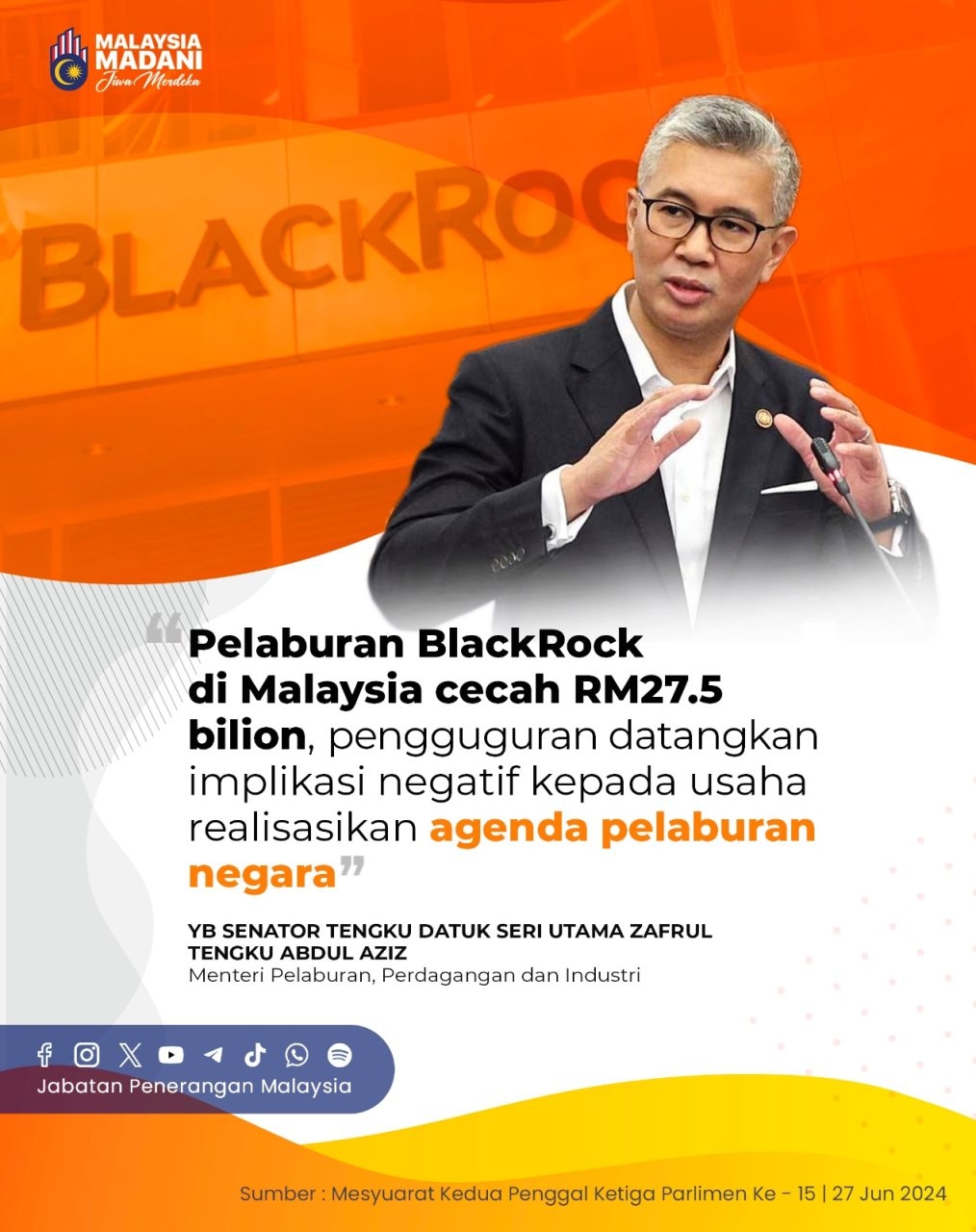 Pelaburan BlackRock Di Malaysia Cecah RM27.5 Bilion, Pengguguran ...